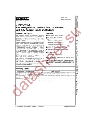 74ALVC16601MTDX datasheet  